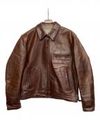 Aero LEATHERエアロレザー）の古着「レザージャケット HIGHWAYMAN」｜ブラウン