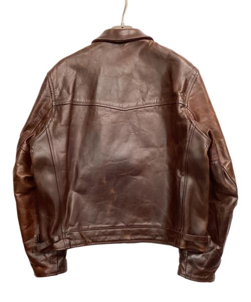 Aero LEATHER（エアロレザー）Aero LEATHER (エアロレザー) レザージャケット HIGHWAYMAN ブラウン サイズ:SIZE 38の古着・服飾アイテム