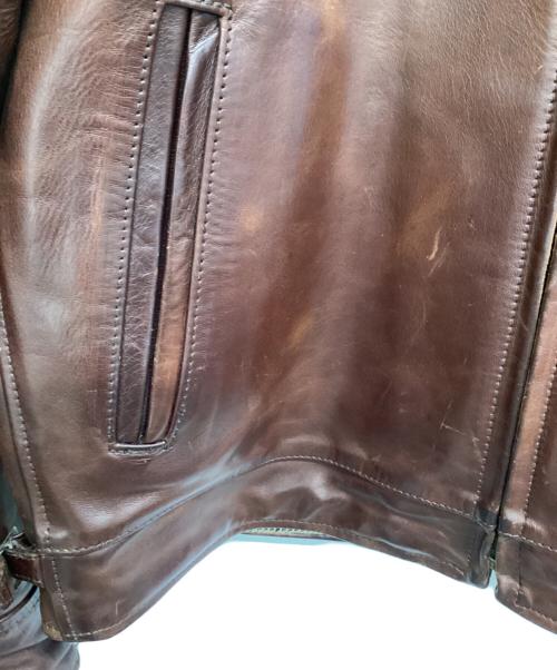 Aero LEATHER（エアロレザー）Aero LEATHER (エアロレザー) レザージャケット HIGHWAYMAN ブラウン サイズ:SIZE 38の古着・服飾アイテム