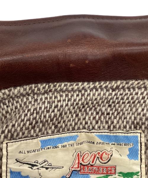 Aero LEATHER（エアロレザー）Aero LEATHER (エアロレザー) レザージャケット HIGHWAYMAN ブラウン サイズ:SIZE 38の古着・服飾アイテム