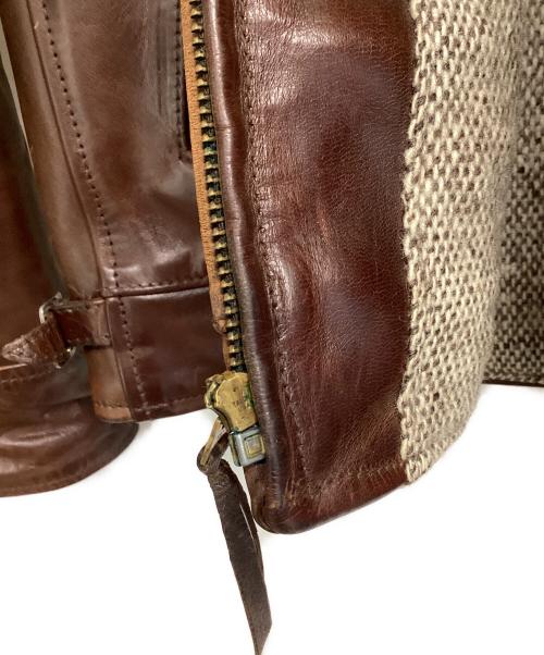 Aero LEATHER（エアロレザー）Aero LEATHER (エアロレザー) レザージャケット HIGHWAYMAN ブラウン サイズ:SIZE 38の古着・服飾アイテム