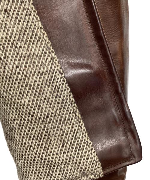 Aero LEATHER（エアロレザー）Aero LEATHER (エアロレザー) レザージャケット HIGHWAYMAN ブラウン サイズ:SIZE 38の古着・服飾アイテム