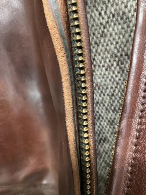 Aero LEATHER（エアロレザー）Aero LEATHER (エアロレザー) レザージャケット HIGHWAYMAN ブラウン サイズ:SIZE 38の古着・服飾アイテム