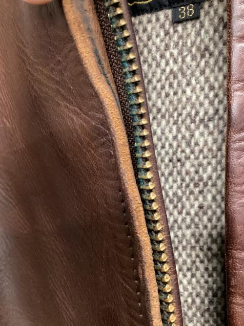 Aero LEATHER（エアロレザー）Aero LEATHER (エアロレザー) レザージャケット HIGHWAYMAN ブラウン サイズ:SIZE 38の古着・服飾アイテム