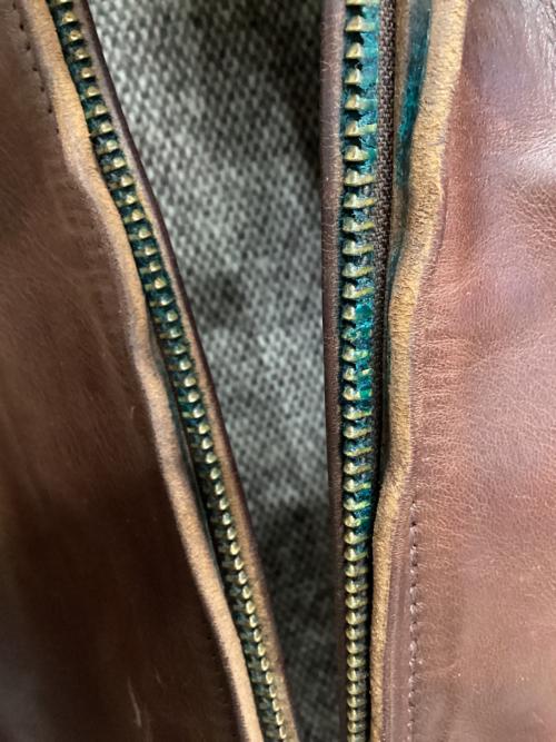 Aero LEATHER（エアロレザー）Aero LEATHER (エアロレザー) レザージャケット HIGHWAYMAN ブラウン サイズ:SIZE 38の古着・服飾アイテム