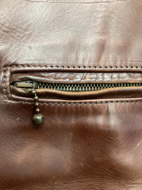 Aero LEATHER（エアロレザー）Aero LEATHER (エアロレザー) レザージャケット HIGHWAYMAN ブラウン サイズ:SIZE 38の古着・服飾アイテム