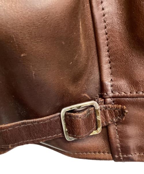 Aero LEATHER（エアロレザー）Aero LEATHER (エアロレザー) レザージャケット HIGHWAYMAN ブラウン サイズ:SIZE 38の古着・服飾アイテム