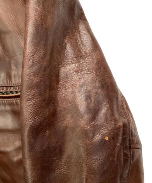 Aero LEATHER（エアロレザー）Aero LEATHER (エアロレザー) レザージャケット HIGHWAYMAN ブラウン サイズ:SIZE 38の古着・服飾アイテム