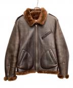 Schottショット）の古着「SHEEPSKIN ONESTAR JACKET」｜ブラウン