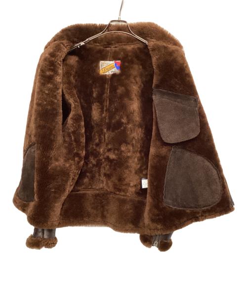 Schott（ショット）Schott (ショット) SHEEPSKIN ONESTAR JACKET ブラウン サイズ:Ｌの古着・服飾アイテム