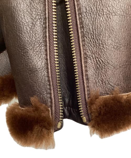 Schott（ショット）Schott (ショット) SHEEPSKIN ONESTAR JACKET ブラウン サイズ:Ｌの古着・服飾アイテム