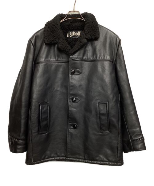 Schott（ショット）Schott (ショット) レザージャケット ブラック サイズ:42の古着・服飾アイテム