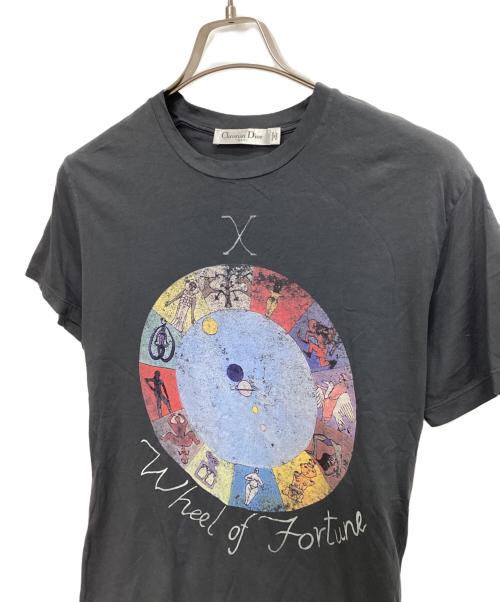 Christian Dior（クリスチャン ディオール）Christian Dior (クリスチャン ディオール) 半袖カットソー Wheel of Fortune ブラック サイズ:Sの古着・服飾アイテム