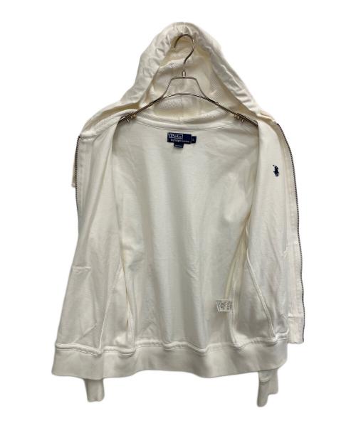 POLO RALPH LAUREN（ポロ・ラルフローレン）POLO RALPH LAUREN (ポロ・ラルフローレン) ジップパーカー ホワイト サイズ:SIZE Lの古着・服飾アイテム
