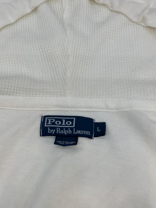 POLO RALPH LAUREN（ポロ・ラルフローレン）POLO RALPH LAUREN (ポロ・ラルフローレン) ジップパーカー ホワイト サイズ:SIZE Lの古着・服飾アイテム