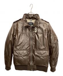 BURBERRY BLACK LABEL（バーバリーブラックレーベル）の古着「ダウンジャケット」｜ブラウン