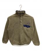 Patagoniaパタゴニア）の古着「ハーフボタンフリース SYNCHILLA」｜ネイビー×グレー