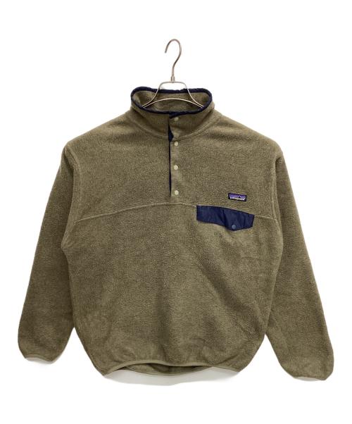Patagonia（パタゴニア）Patagonia (パタゴニア) ハーフボタンフリース SYNCHILLA ネイビー×グレー サイズ:Mの古着・服飾アイテム