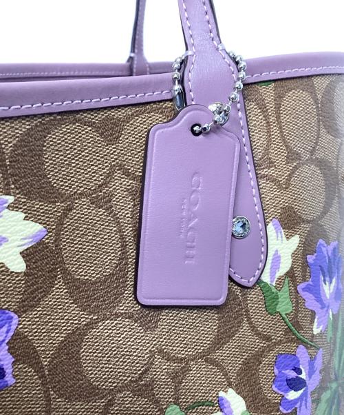 COACH（コーチ）COACH (コーチ) トートバッグ ブラウン×パープルの古着・服飾アイテム