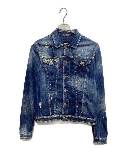 DSQUARED2（ディースクエアード）DSQUARED2 (ディースクエアード) デニムジャケット インディゴ サイズ:50の古着・服飾アイテム