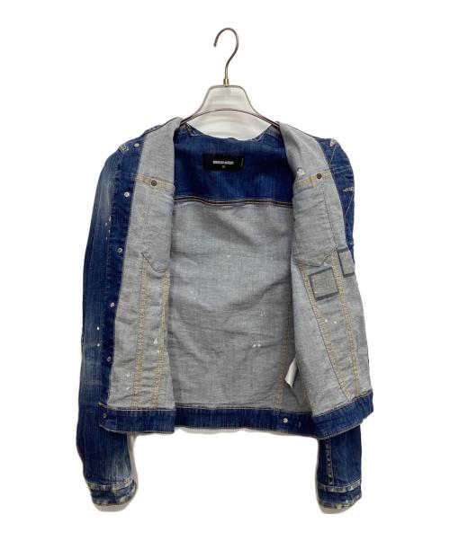 DSQUARED2（ディースクエアード）DSQUARED2 (ディースクエアード) デニムジャケット インディゴ サイズ:50の古着・服飾アイテム