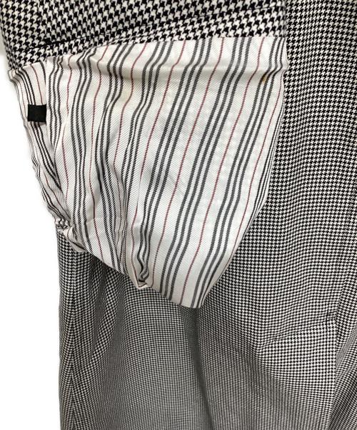BURBERRY BLACK LABEL（バーバリーブラックレーベル）BURBERRY BLACK LABEL (バーバリーブラックレーベル) ステンカラーコート ブラック×ホワイト サイズ:Ｍの古着・服飾アイテム