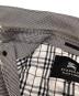 中古・古着 BURBERRY BLACK LABEL (バーバリーブラックレーベル) ステンカラーコート ブラック×ホワイト サイズ:Ｍ：10000円