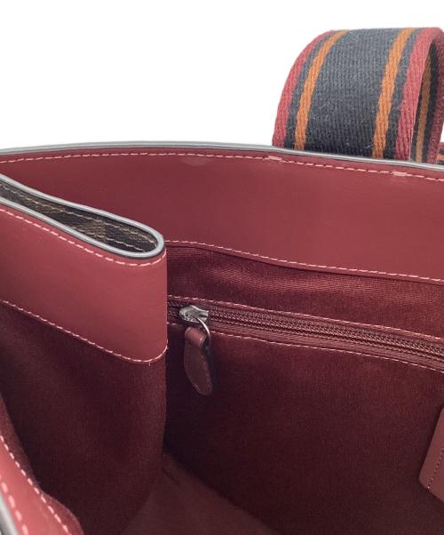 COACH（コーチ）COACH (コーチ) トートバッグ ラージ スミス トート・シグネチャー キャンバス  ブラウンの古着・服飾アイテム