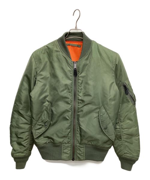 AVIREX（アヴィレックス）AVIREX (アヴィレックス) MA-1ジャケット グリーン サイズ:Ｌの古着・服飾アイテム