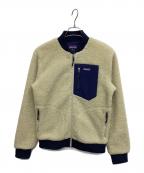 Patagoniaパタゴニア）の古着「フリースジャケット メンズ・レトロX・ボマー・ジャケット」｜ネイビー×ベージュ