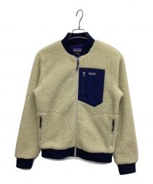 Patagonia（パタゴニア）の古着「フリースジャケット メンズ・レトロX・ボマー・ジャケット」｜ネイビー×ベージュ