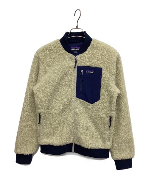 Patagonia（パタゴニア）Patagonia (パタゴニア) フリースジャケット メンズ・レトロX・ボマー・ジャケット ネイビー×ベージュ サイズ:XSの古着・服飾アイテム