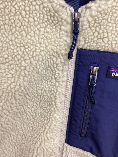 Patagonia（パタゴニア）Patagonia (パタゴニア) フリースジャケット メンズ・レトロX・ボマー・ジャケット ネイビー×ベージュ サイズ:XSの古着・服飾アイテム