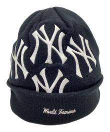 SUPREME×New Era（シュプリーム×ニューエラ）の古着「ニット帽　NewYork Yankees 21AW」｜ブラック