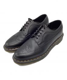 Dr.Martens（ドクターマーチン）の古着「イエローステッチブローグシューズ」｜ブラック