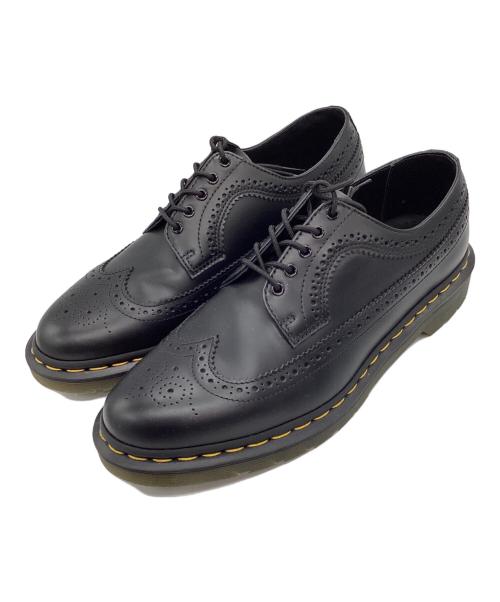 Dr.Martens（ドクターマーチン）Dr.Martens (ドクターマーチン) イエローステッチブローグシューズ ブラック サイズ:9の古着・服飾アイテム