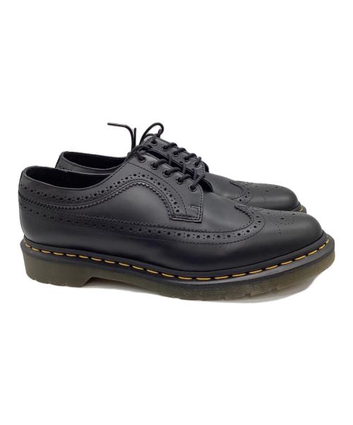 Dr.Martens（ドクターマーチン）Dr.Martens (ドクターマーチン) イエローステッチブローグシューズ ブラック サイズ:9の古着・服飾アイテム