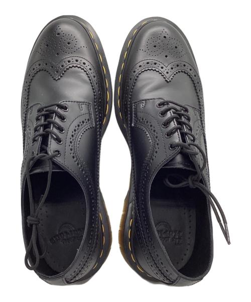 Dr.Martens（ドクターマーチン）Dr.Martens (ドクターマーチン) イエローステッチブローグシューズ ブラック サイズ:9の古着・服飾アイテム