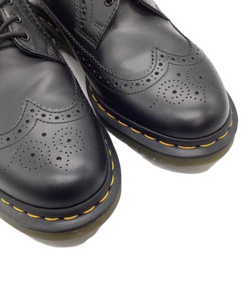 Dr.Martens（ドクターマーチン）Dr.Martens (ドクターマーチン) イエローステッチブローグシューズ ブラック サイズ:9の古着・服飾アイテム