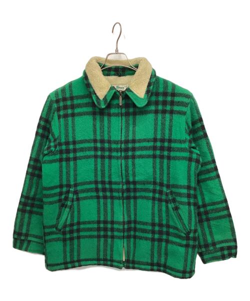 L.L.Bean（エルエルビーン）L.L.Bean (エルエルビーン) A-2フライトジャケット ブラック×グリーン サイズ:Ｍの古着・服飾アイテム