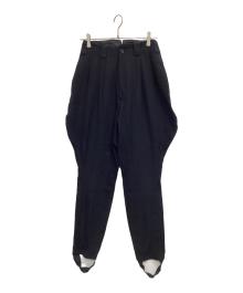 Yohji Yamamoto pour homme（ヨウジヤマモト プールオム）の古着「ギャバダックパンツ」｜ブラック
