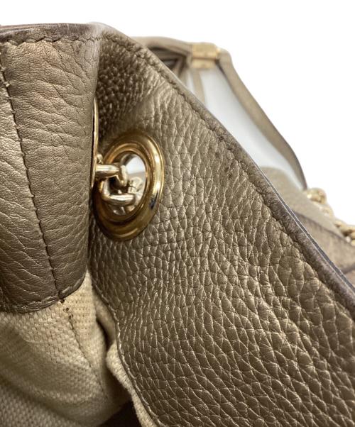 GUCCI（グッチ）GUCCI (グッチ) チェーントートバッグ ゴールドの古着・服飾アイテム