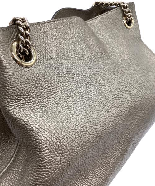 GUCCI（グッチ）GUCCI (グッチ) チェーントートバッグ ゴールドの古着・服飾アイテム