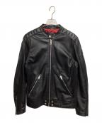 DIESELディーゼル）の古着「レザーライダースジャケット」｜ブラック
