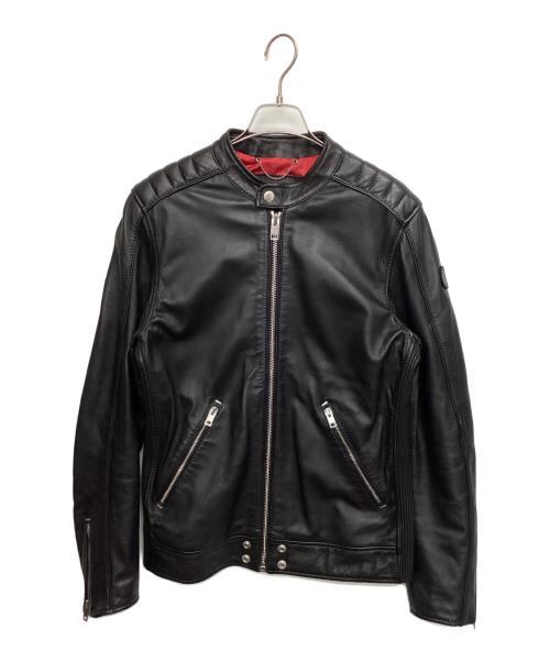 DIESEL（ディーゼル）DIESEL (ディーゼル) レザーライダースジャケット ブラック サイズ:Ｌの古着・服飾アイテム