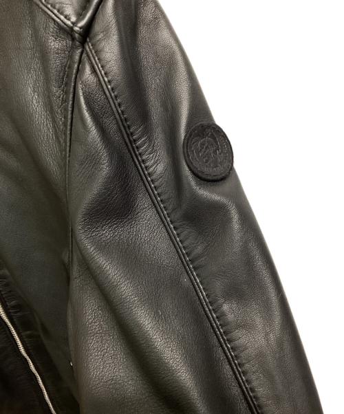 DIESEL（ディーゼル）DIESEL (ディーゼル) レザーライダースジャケット ブラック サイズ:Ｌの古着・服飾アイテム