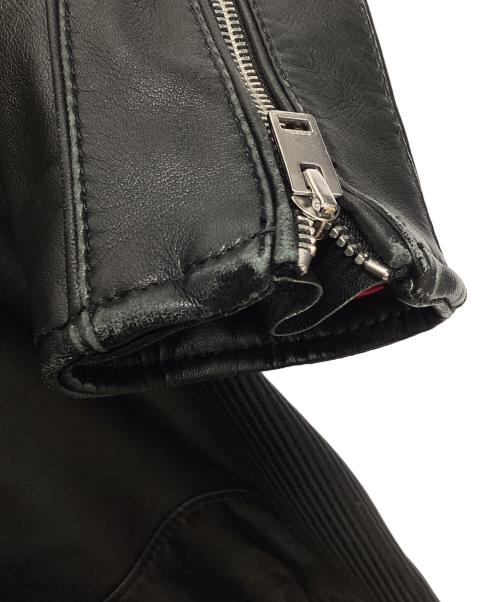 DIESEL（ディーゼル）DIESEL (ディーゼル) レザーライダースジャケット ブラック サイズ:Ｌの古着・服飾アイテム