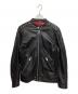DIESEL（ディーゼル）の古着「レザーライダースジャケット」｜ブラック