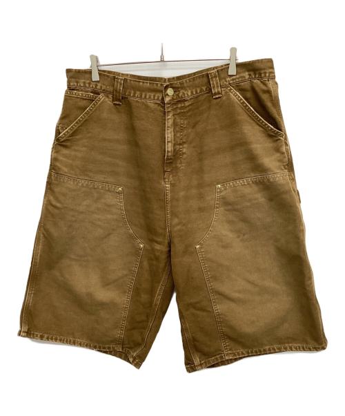 CarHartt（カーハート）CarHartt (カーハート) デニムハーフパンツ OG DOUBLE KNEE SHORT ブラウン サイズ:XLの古着・服飾アイテム