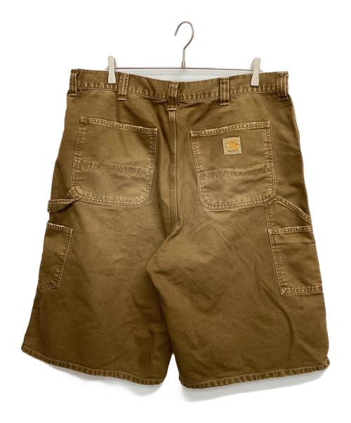 CarHartt（カーハート）CarHartt (カーハート) デニムハーフパンツ OG DOUBLE KNEE SHORT ブラウン サイズ:XLの古着・服飾アイテム